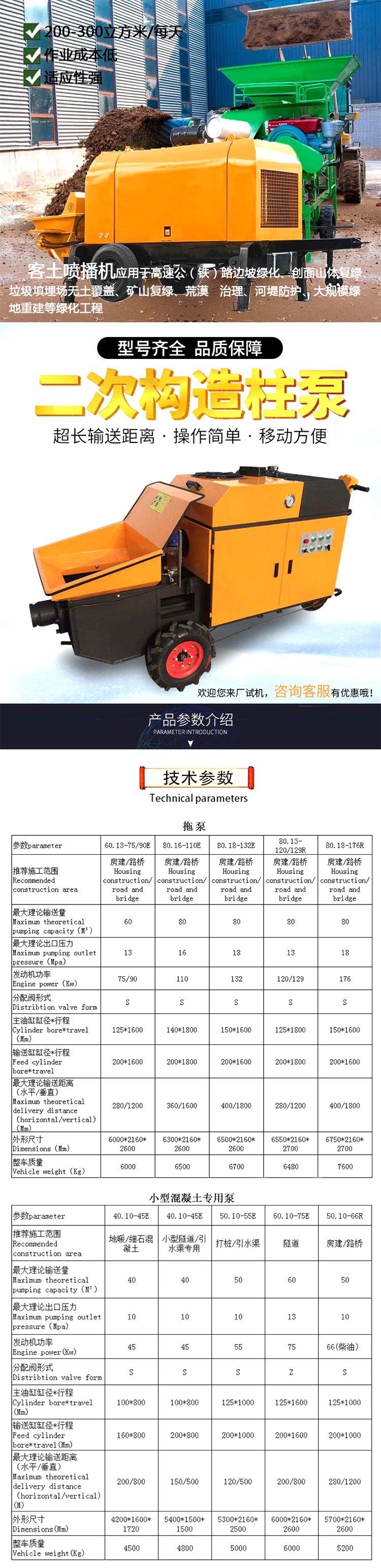柴油拖泵、電機(jī)拖泵、拖泵、強(qiáng)制式拖泵、隧道拖泵、細(xì)石混凝土泵、砂漿泵、碎石泵、地泵